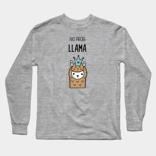 Llama Bright Lime Long Sleeve T-Shirt
